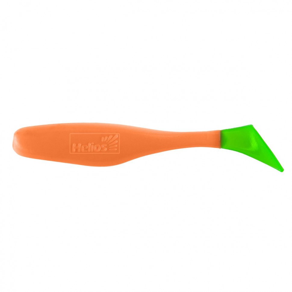 Виброхвост Helios Vigor 3,75"/9.5 см, цвет Orange & Green 7 шт HS-6-025 , 